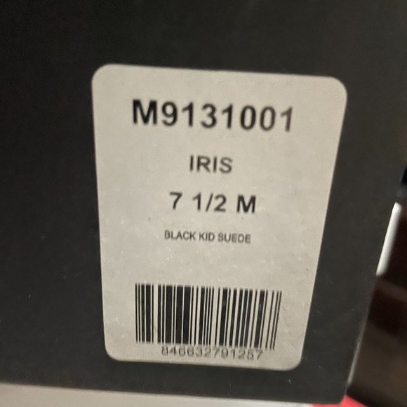 Rebecca Minkoff IRIS Fringe Bootie Sz 7.5 NIB Black Suede Open Toe Ankle Boot - Picture 7 of 7